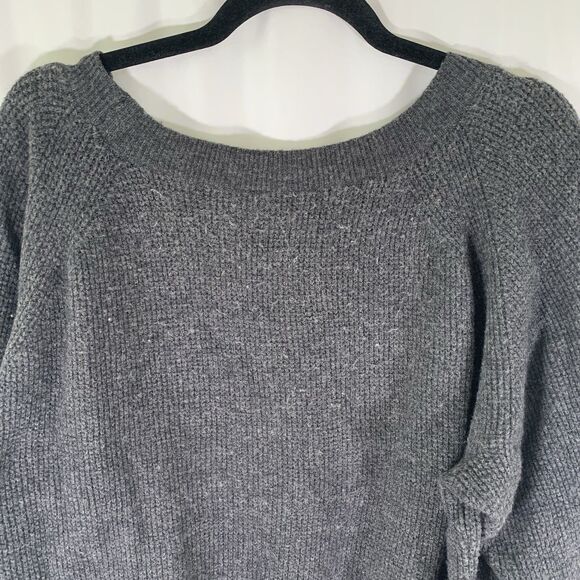 J. Crew Sweater Women's XL Dark Grey Knit Round Neck Long Sleeve Wool Alpaca - Picture 9 of 11